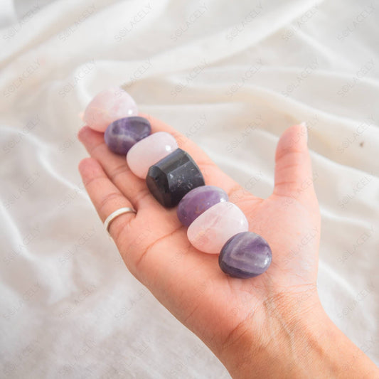 protection and peace tumbled stone