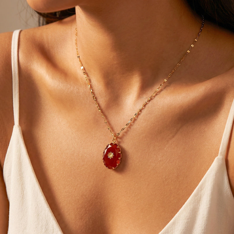 Red Agate Necklace
