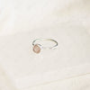 ring rose quartz and sterling silver