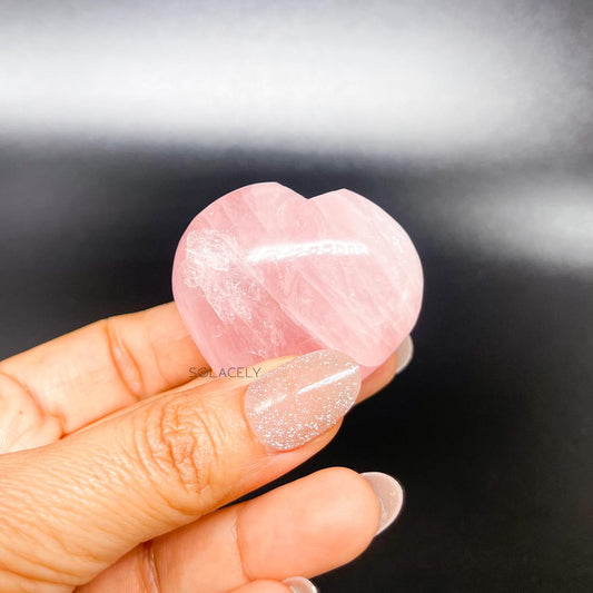 Rose quartz heart
