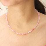 rose quartz necklace