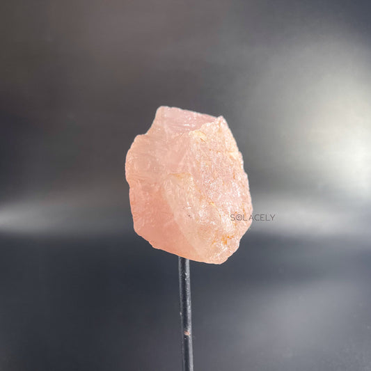rose quartz on stand