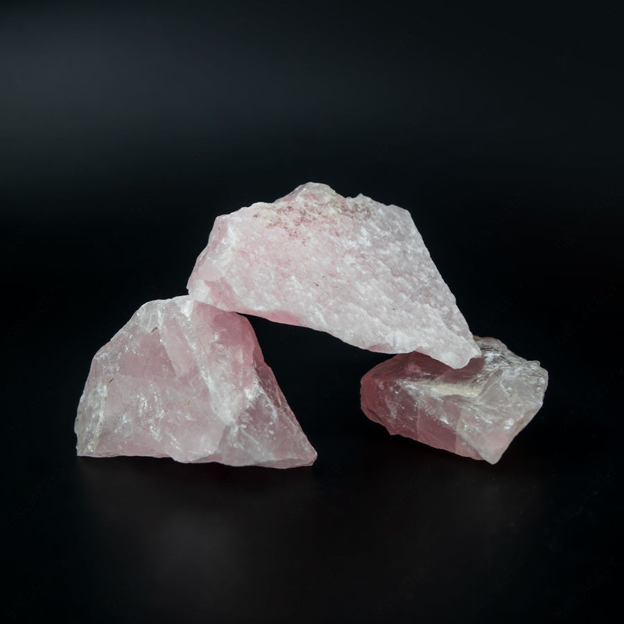 rose quartz raw stones 04