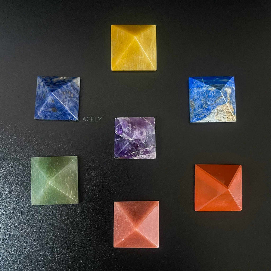 Seven Chakra Mini Pyramids