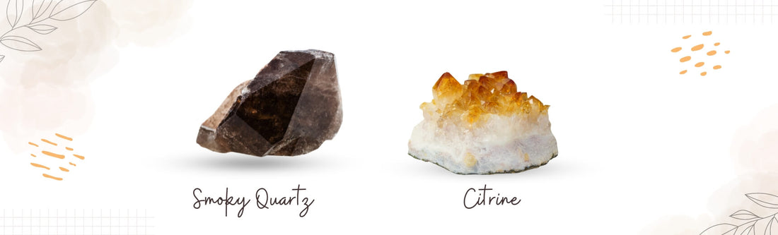 smoky quartz and citrine banner image