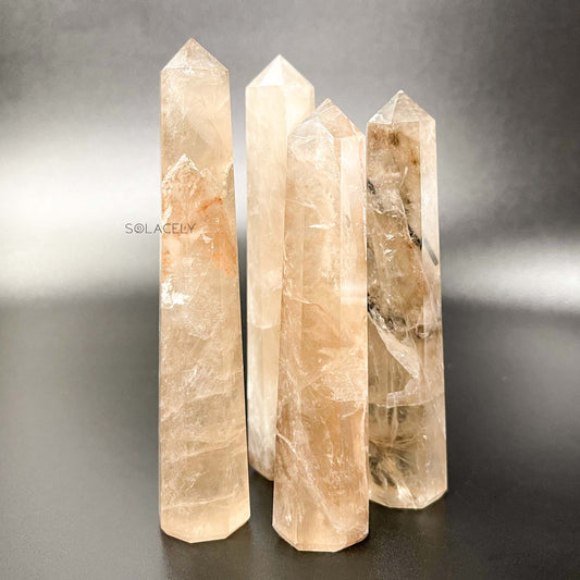 Smoky quartz gemstone crystal point