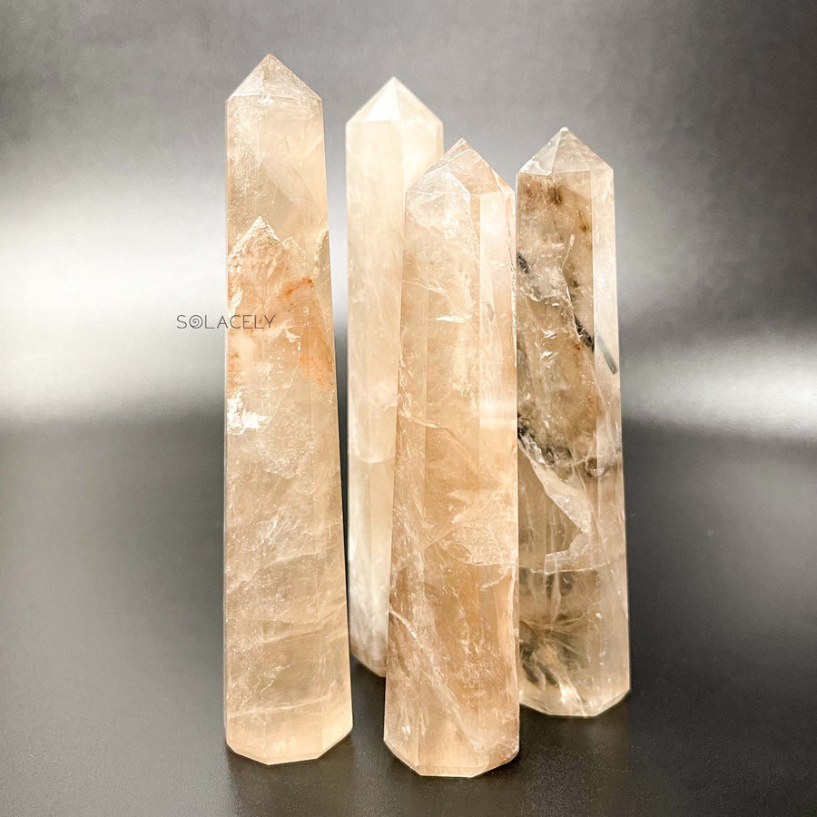 Smoky quartz gemstone crystal point