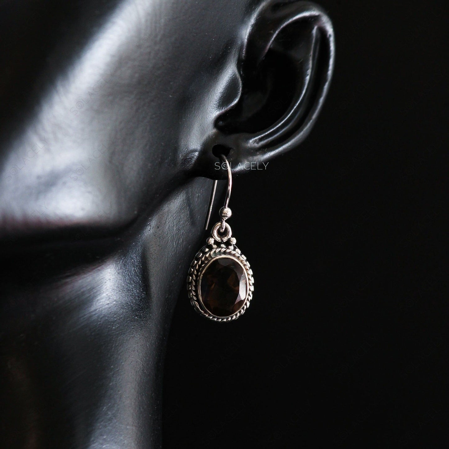 sterling silver bohemian crystal earrings