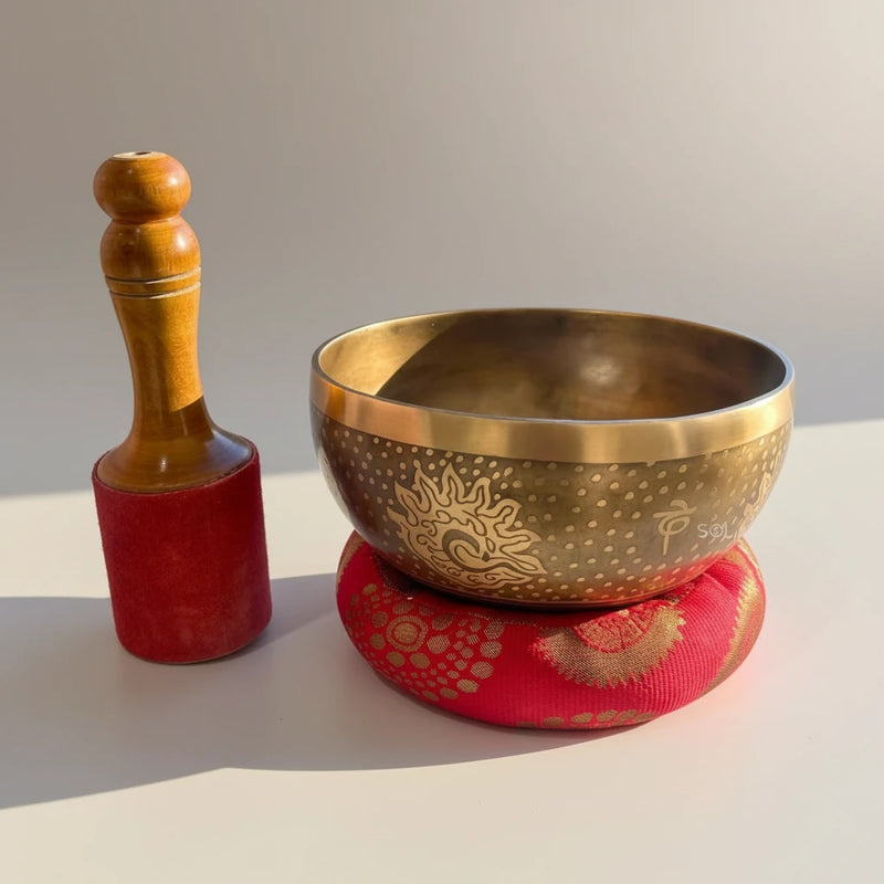 Tibetan Singing Bowl (Designed, 7 inch)