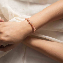 buy sunstone chip handmade braclet