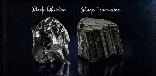 black tourmaline vs black obsidian