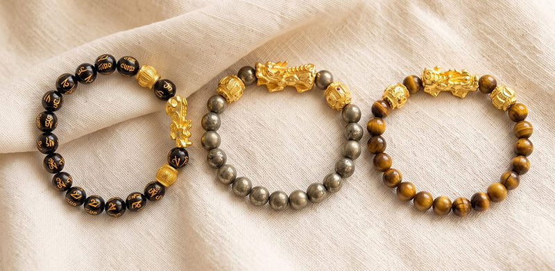 Black obsidian pyrite tiger’s eye comparison