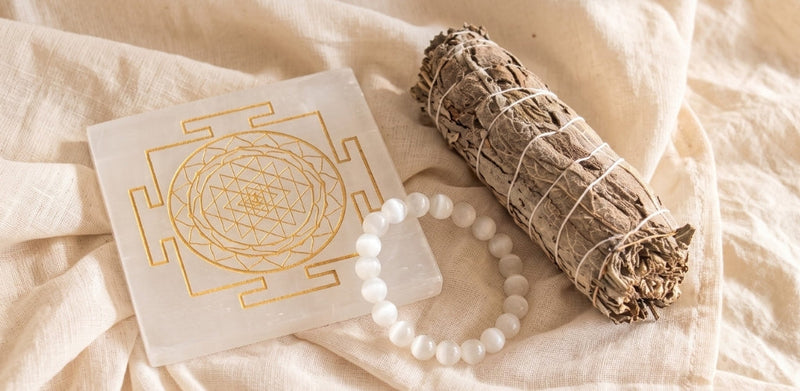 Cleansing a selenite bracelet without water