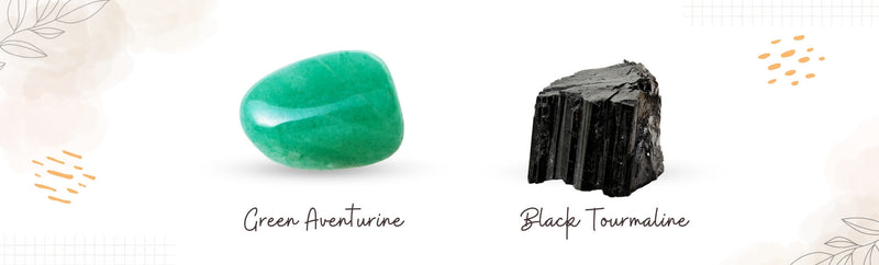 Green Aventurine and Black Tourmaline