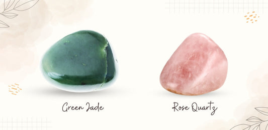 Green Jade And Rose Quartz