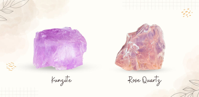 Kunzite and Rose Quartz