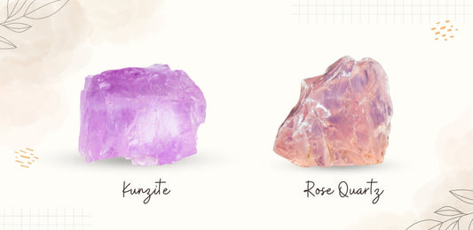 Kunzite and Rose Quartz