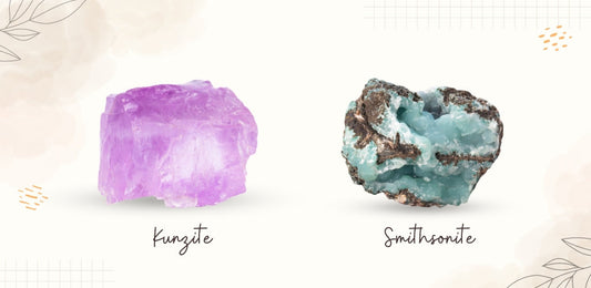 Kunzite and Smithsonite