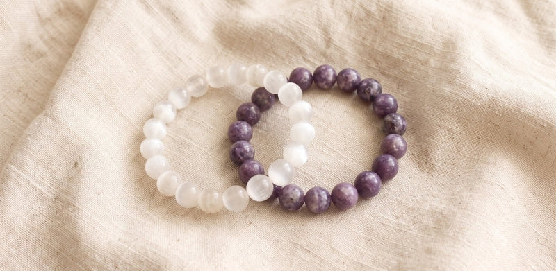 Lepidolite and Selenite: A Pairing for Calm and Clear Space