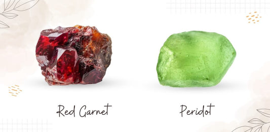 Red Garnet and Peridot