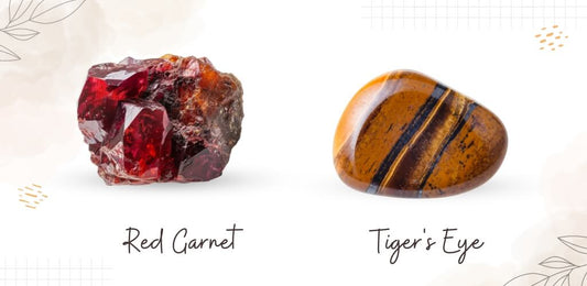 Red Garnet and Tiger's Eye