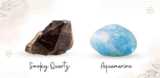 Smoky Quartz and Aquamarine