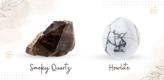 Smoky Quartz and Howlite