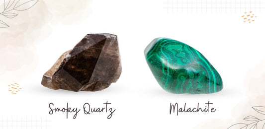 Smoky Quartz and Malachite