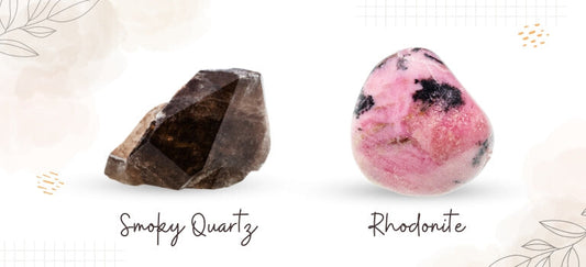 Smoky Quartz and Rhodonite
