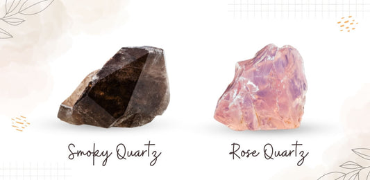 Smoky Quartz and Rose Quartz