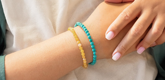 Citrine and turquoise