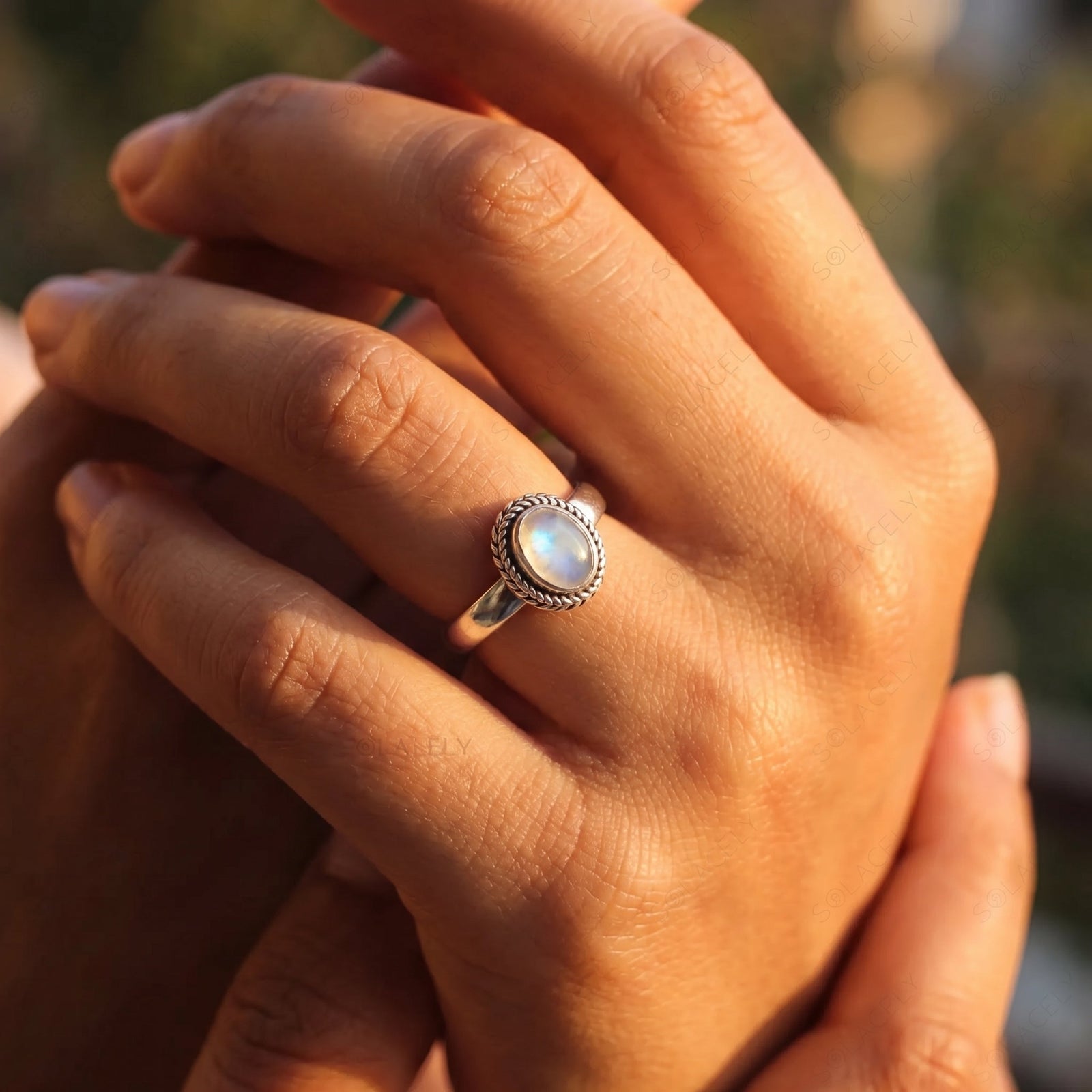 Sterling silver crystal rings