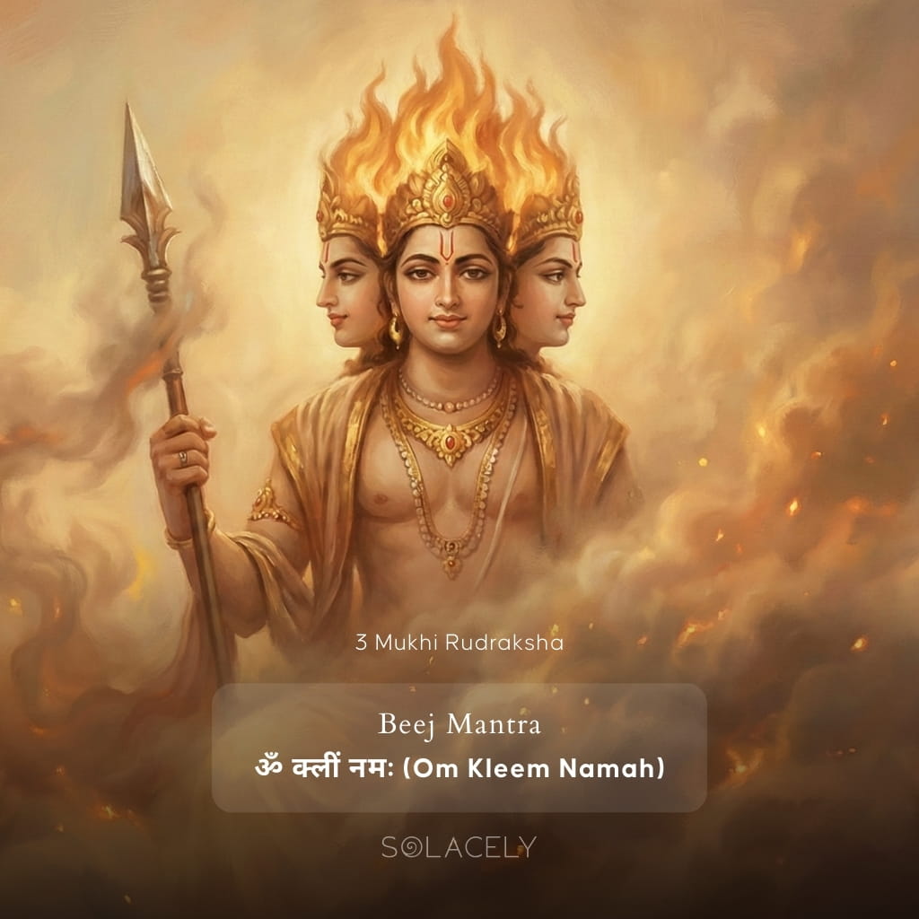 3 Mukhi Rudraksha beej mantra