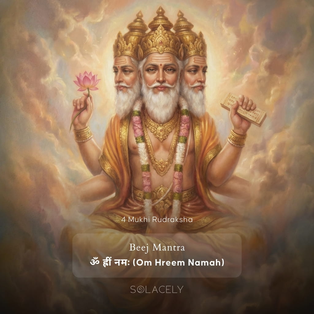 4 Mukhi Rudraksha beej mantra