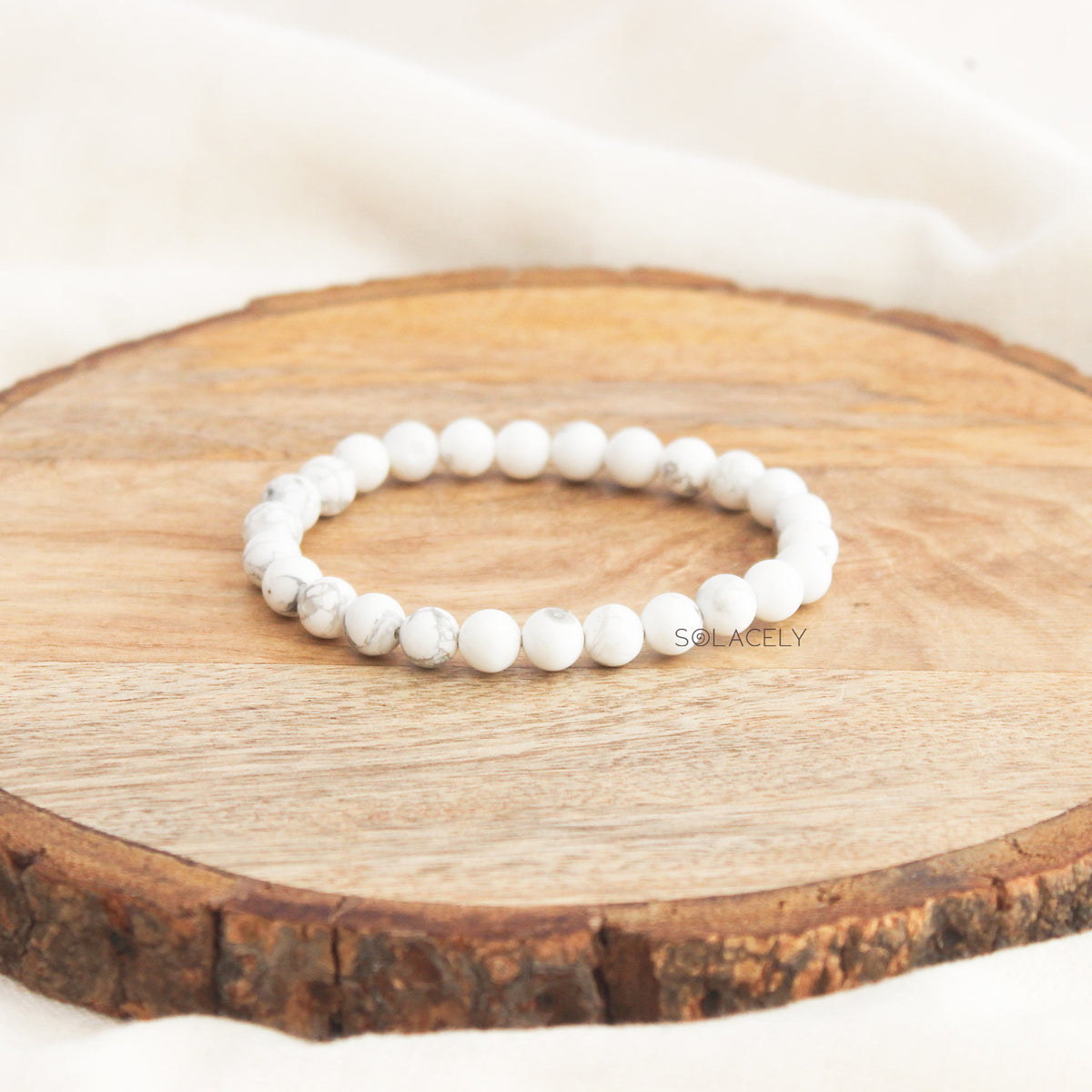6mm Howlite bracelet calmness