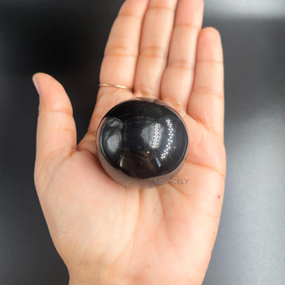 Black tourmaline crystal ball