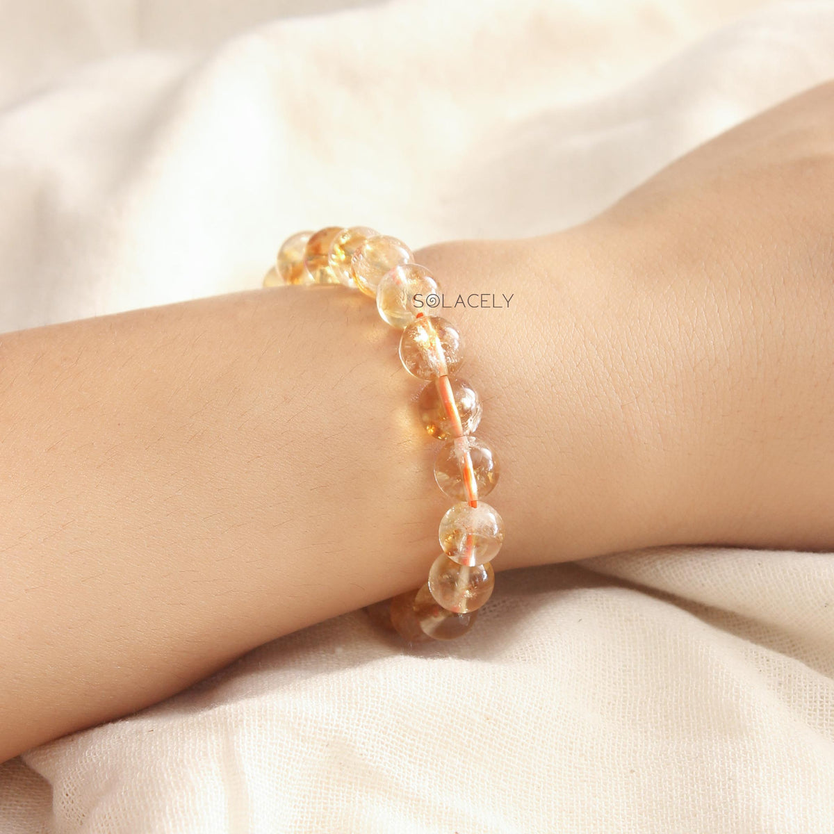 Citrine Beaded Bracelet