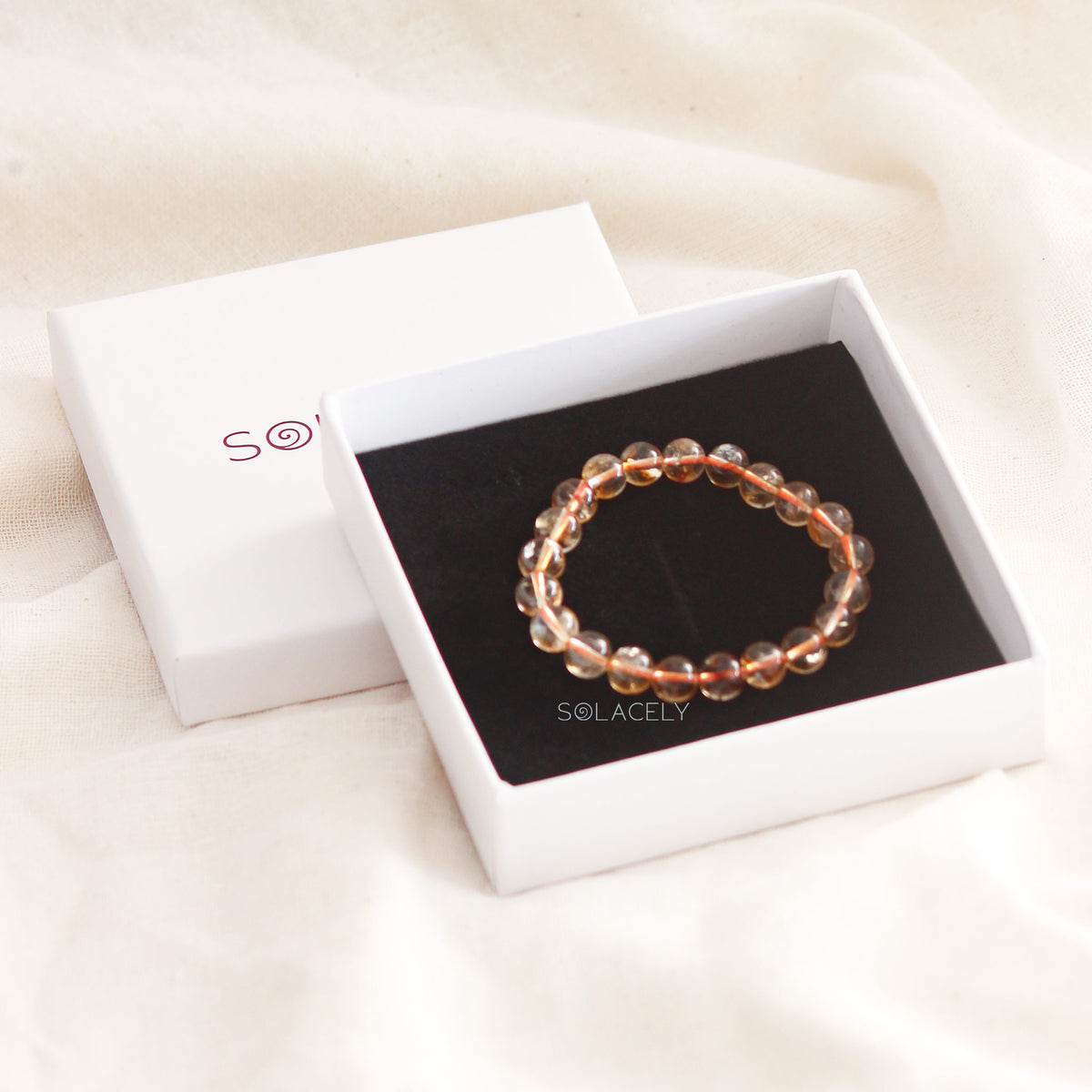 Citrine Beaded Bracelet