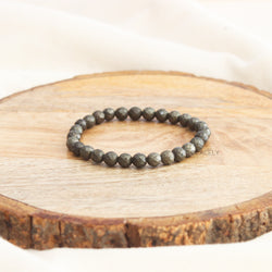 6mm Pyrite Crystal Bracelet