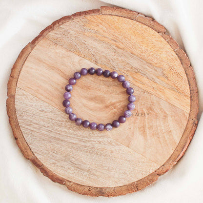 Purple Lepidolite Wrist Bracelet