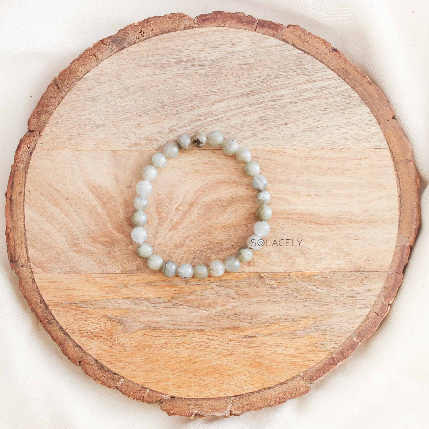 Natural labradorite stone bracelet