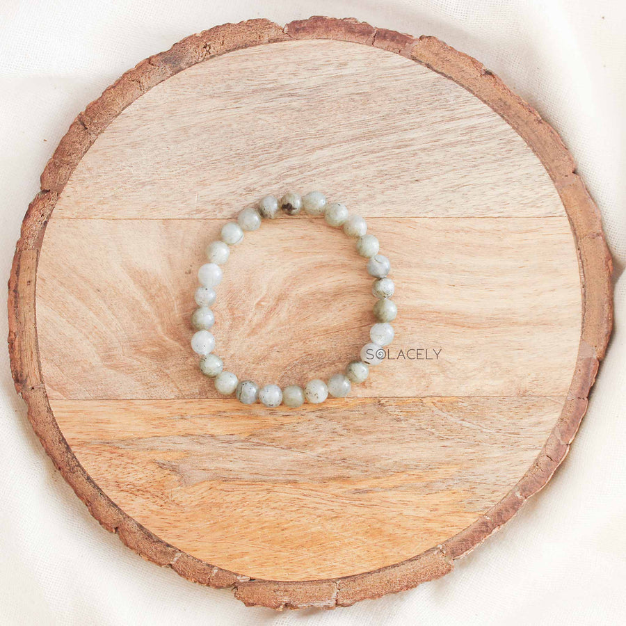 Natural labradorite stone bracelet