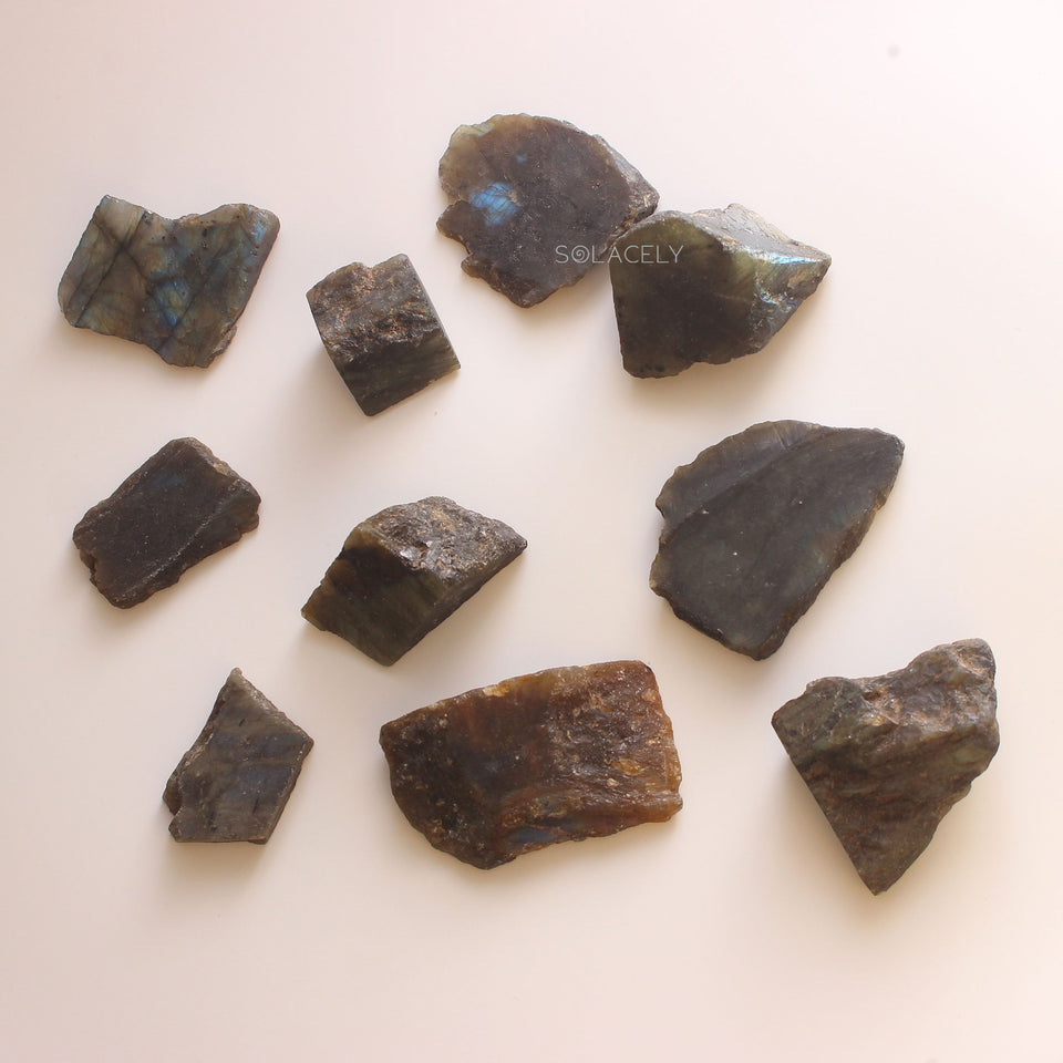 Labradorite Raw Stones - 250g