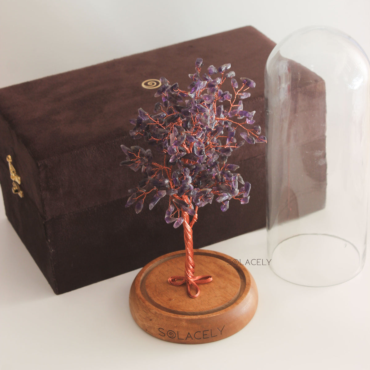 Amethyst Crystal Tree in Glass Jar
