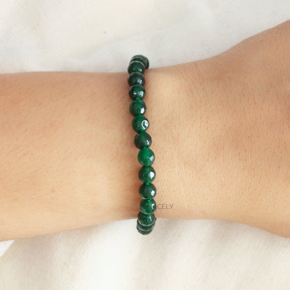 Green Jade Faceted Bracelet