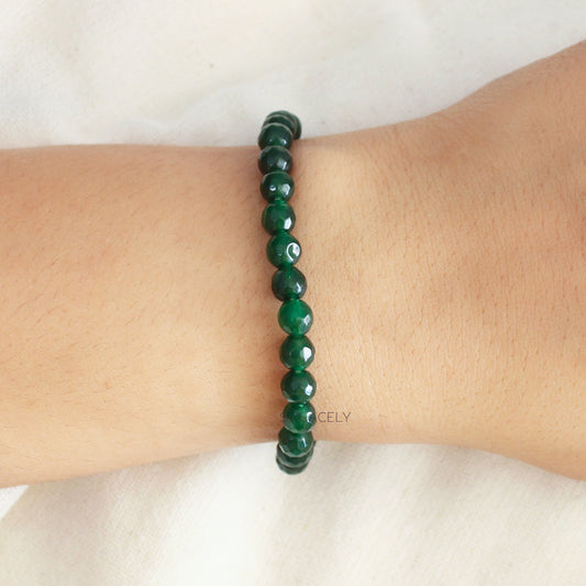 Green Jade Faceted Bracelet