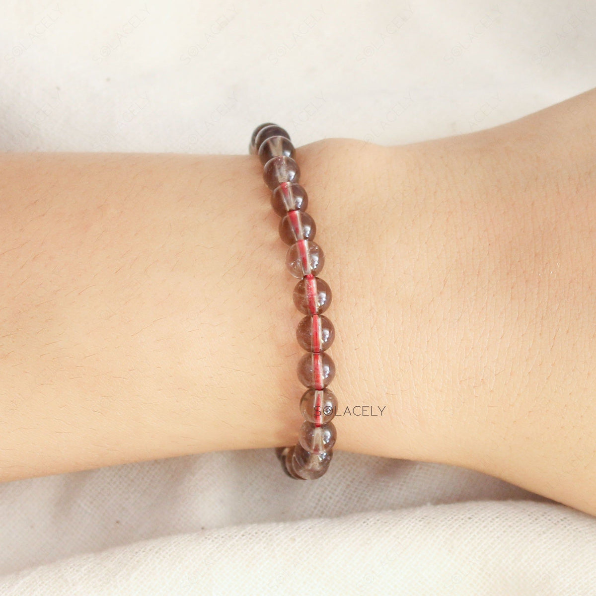 Smoky Quartz Beaded Bracelet