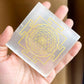 Selenite Plate With Shree Yantra