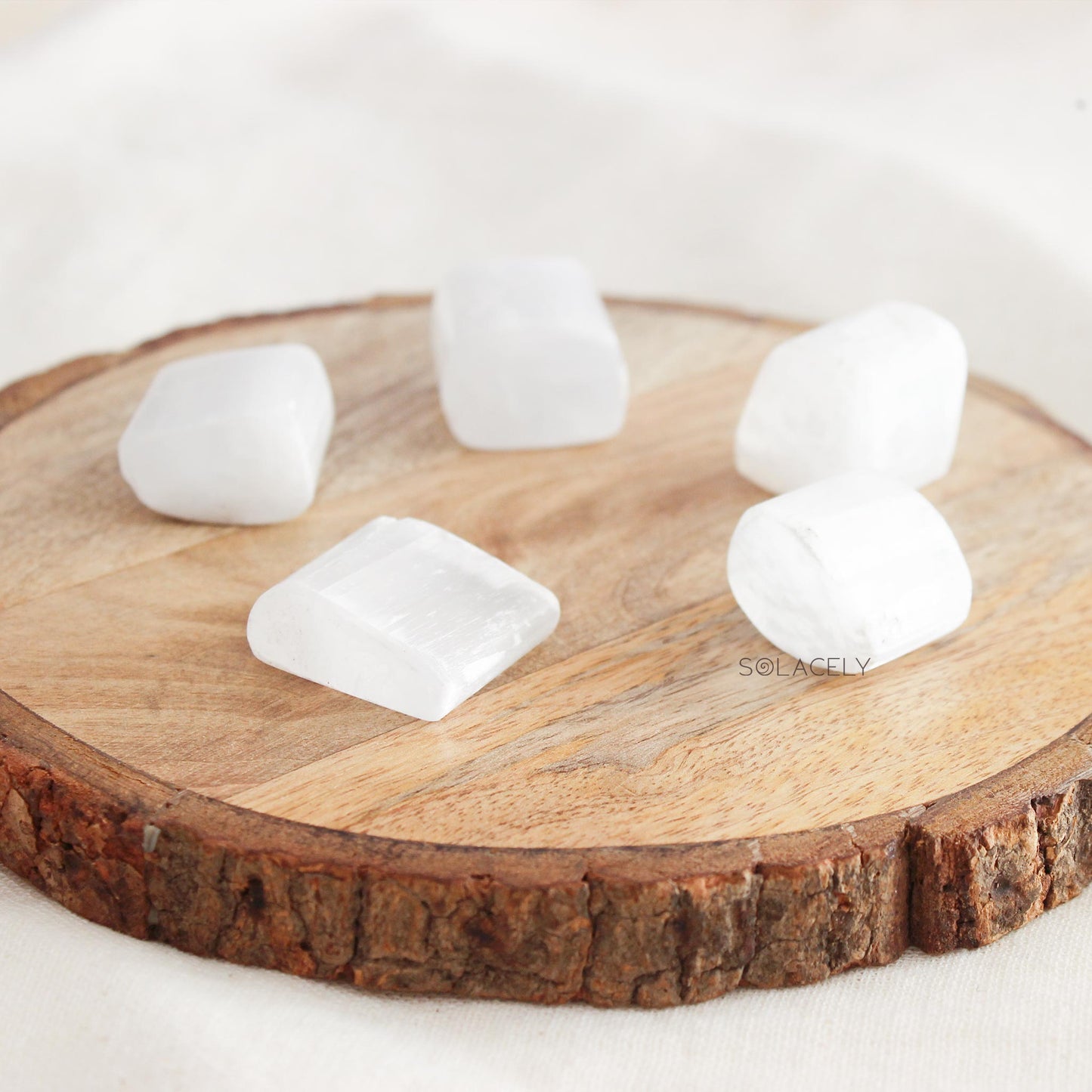 Selenite Tumble Stone – Pack of 5
