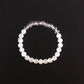 Selenite And Clear Quartz Bracelet - 6mm Beads